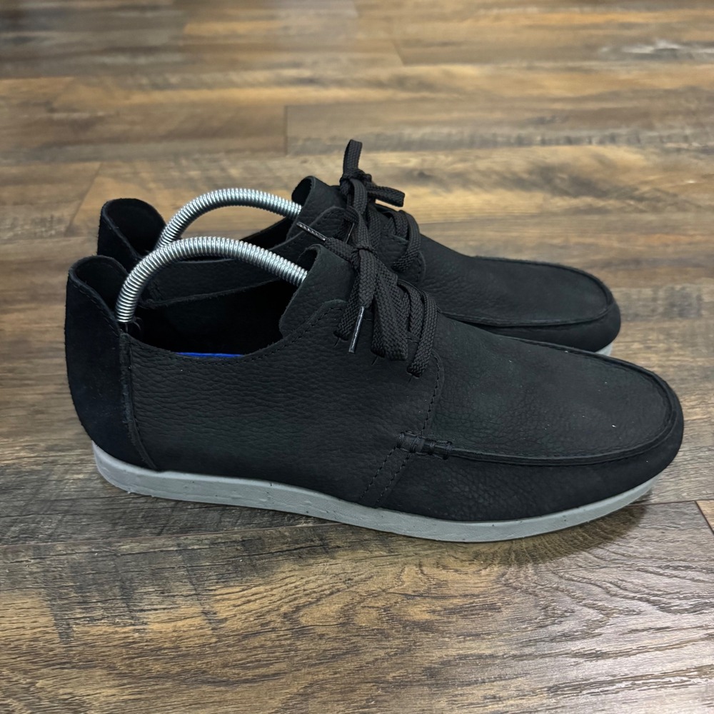 Clarks Collection Men's 11 Black Leather Casual Lace Up Shoes Comfort Loafers